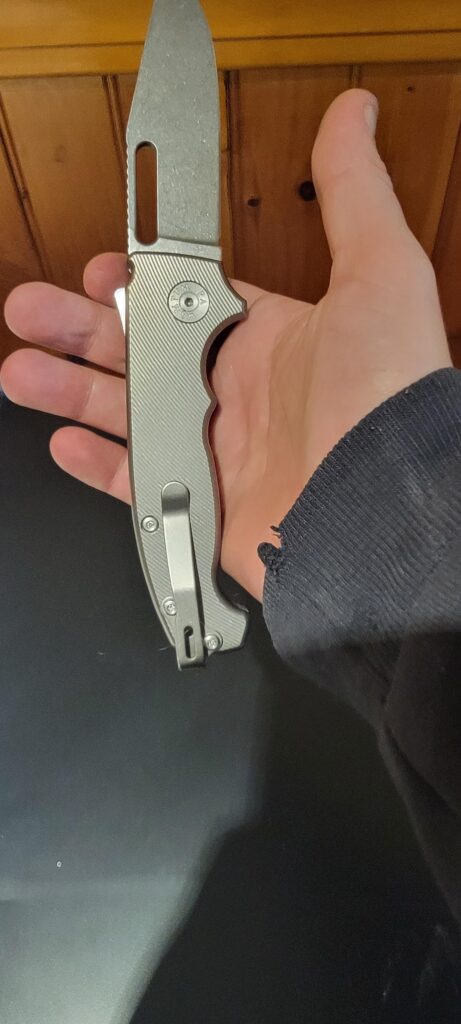 Finally got the Ti scales and backspacer from Original Goat, couldnt be happier with her