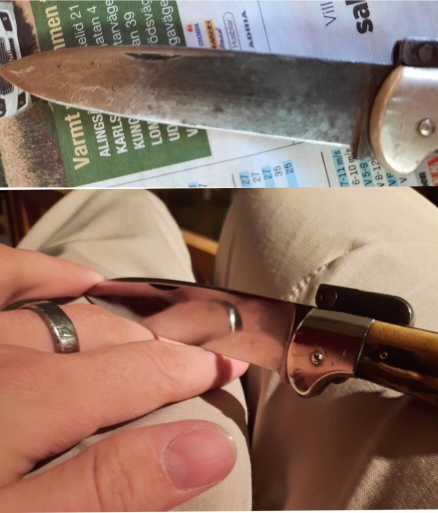 Little transformation! For a 100year old knife. [Don't know the model.]
