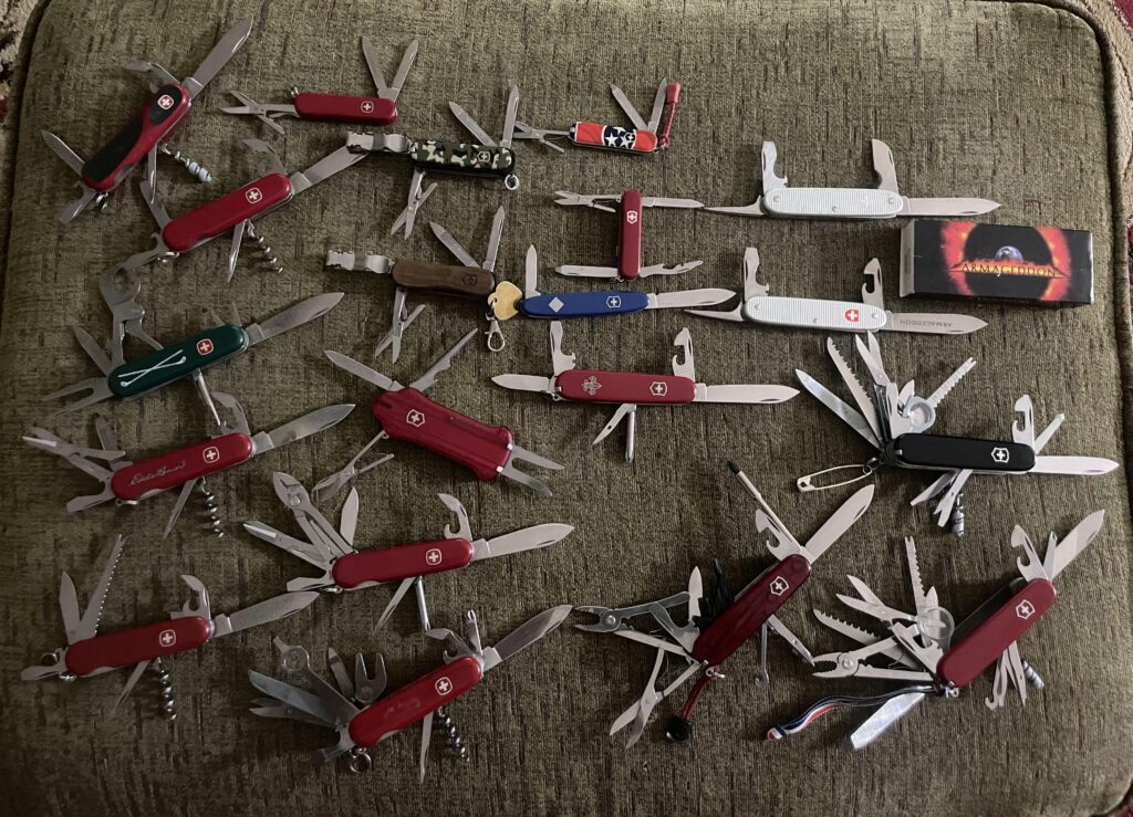 My SAK collection minus a few classics