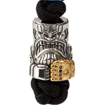 Paracord bead for knife lanyard