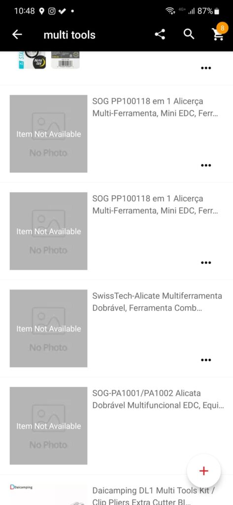 Suddenly SOG PowerPints aren't available in AliExpress anymore