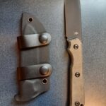 Kizer begleiter fixed, ergos on point. Great sheath and handle to blade length ratio