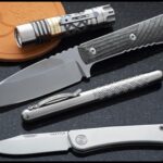 A few recent acquisitions: Chris Reeve Nyala, Tactical Knife Co. Bexar, Lumintop Ring King, CountyComm Embassy Pen Rev7 [OC]