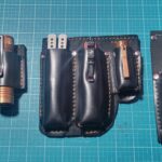 Evolution of my handmade edc holders from left to right