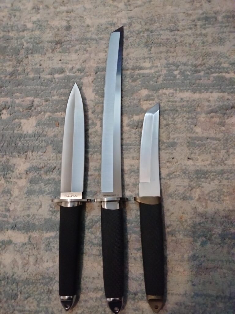 Cold steel og master tanto, tai pan, and magnum tanto 12.
