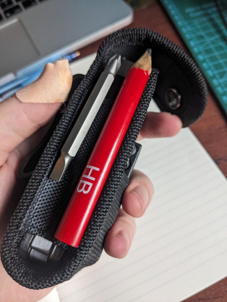 What do you keep in the side pockets of your pouches?