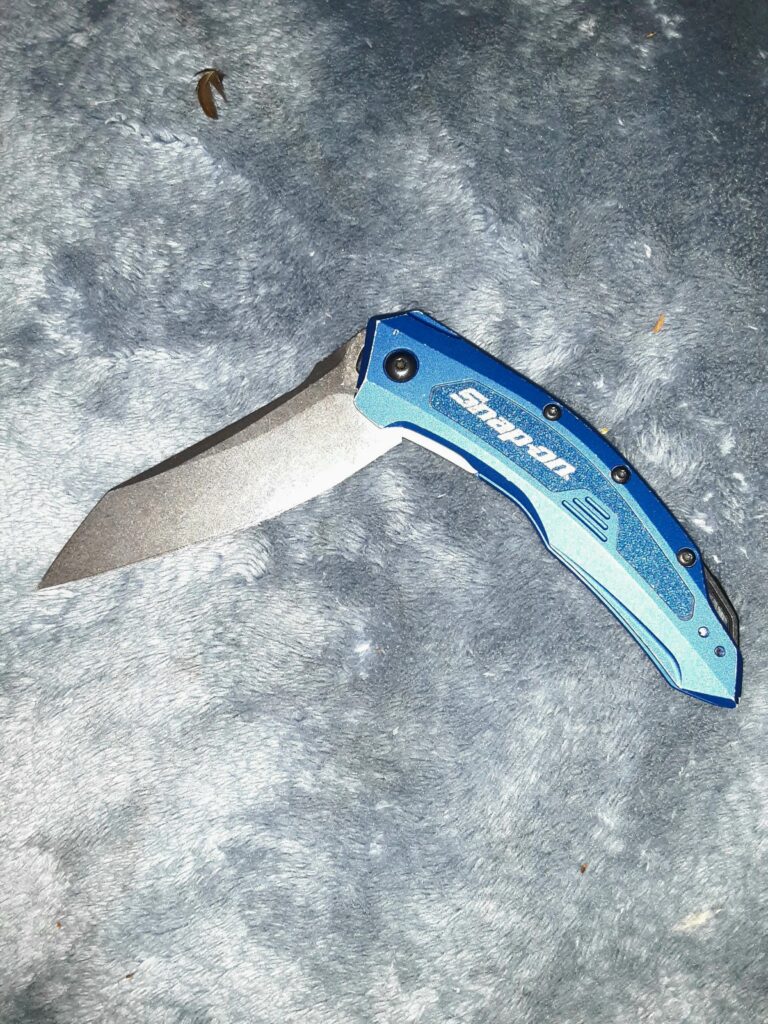 Snap-on pocket knife made by Kershaw. Probably the best pocket knife I own
