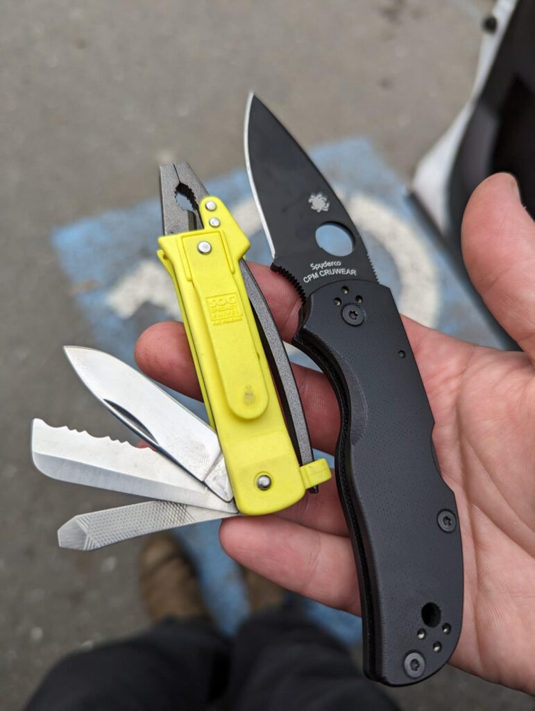 Found in a hunting/fishing supply store. SOG Micro ToolClip. Made in Seki City, Japan.