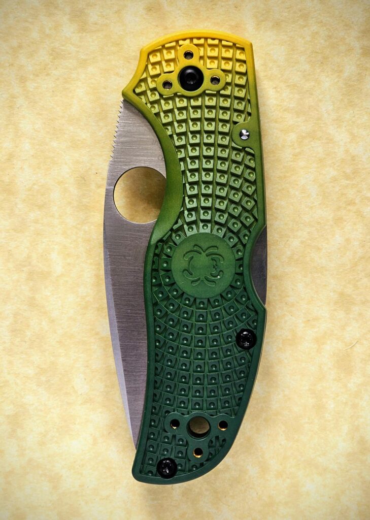 Spyderco Native 5 Salt MagnaCut, hand dyed (1945 x 2731px)