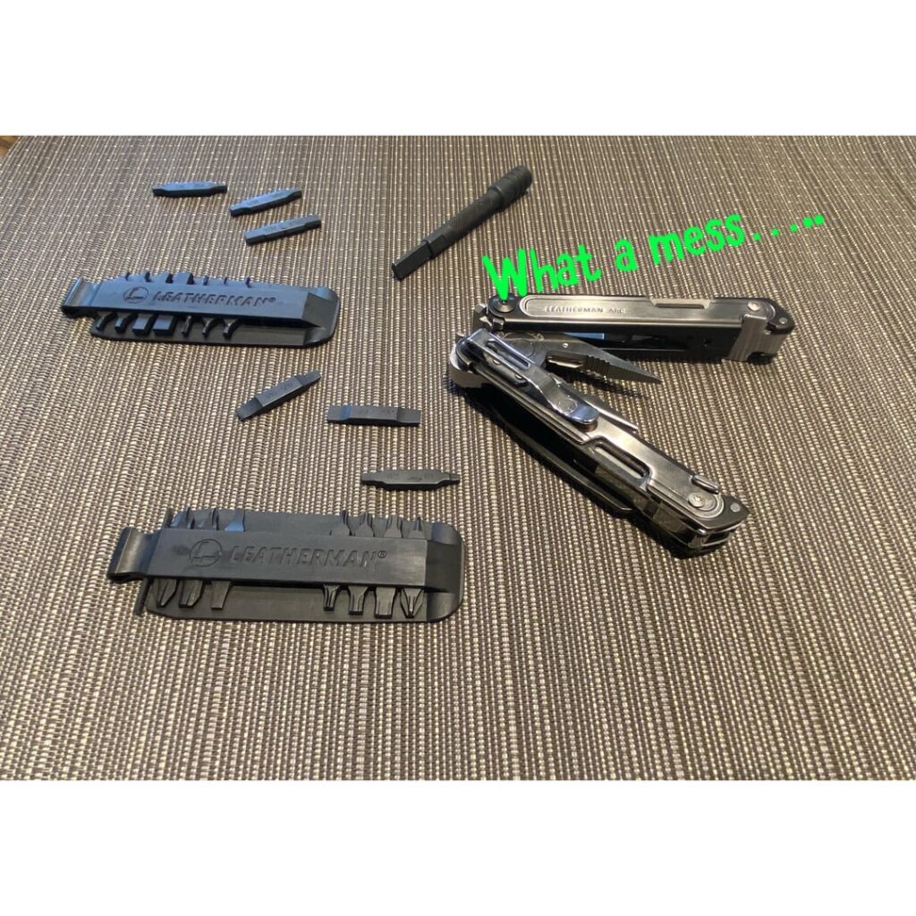 New set up. Who dis? Leatherman Arc with new belt grid