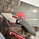 Microtech Stitch Auto with the Apocalyptic finish.