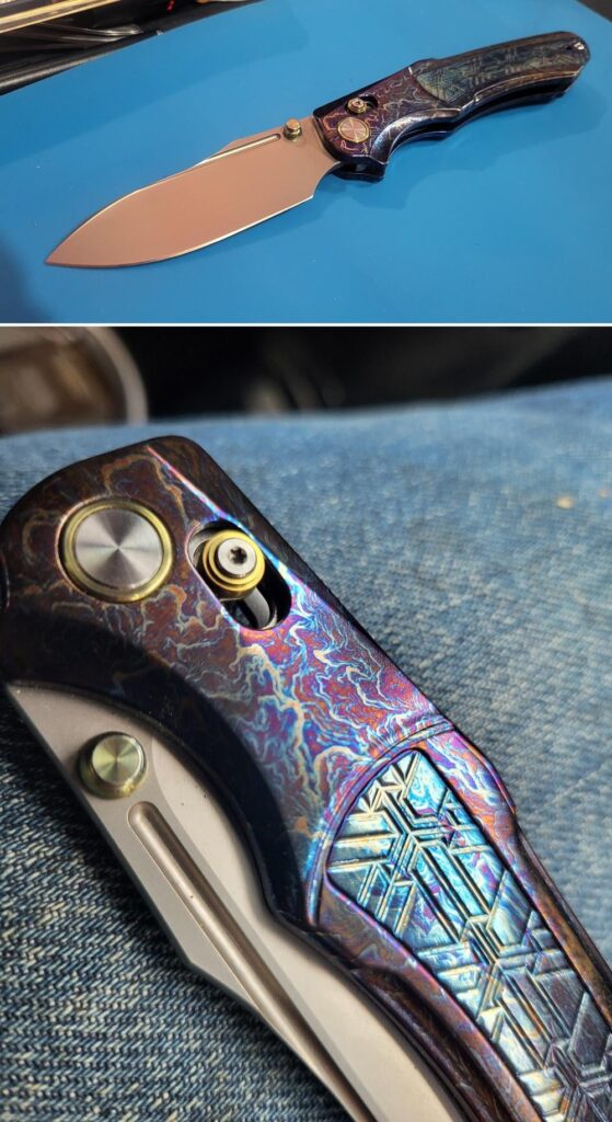 My Remette Chameleon with a mirror edge done by yours truly.