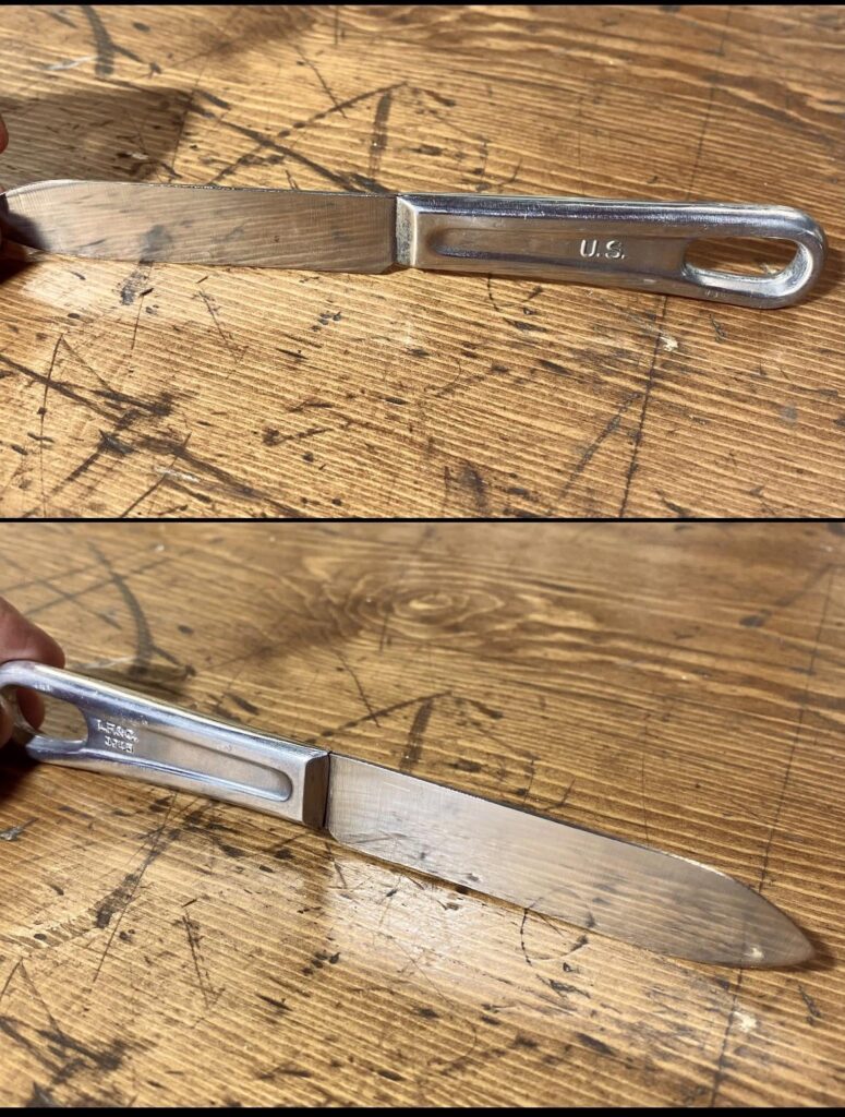 L. F. & C. 1945 WWII US Military Mess Kit Knife