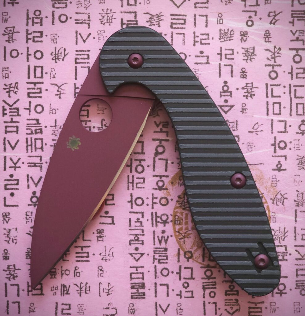 Spyderco Sliverax w/Custom 2-Color Scales