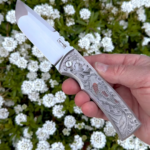 One of my latest hand engraving commission . "Chavez Koi pond' hope you guy like it. thank you!!