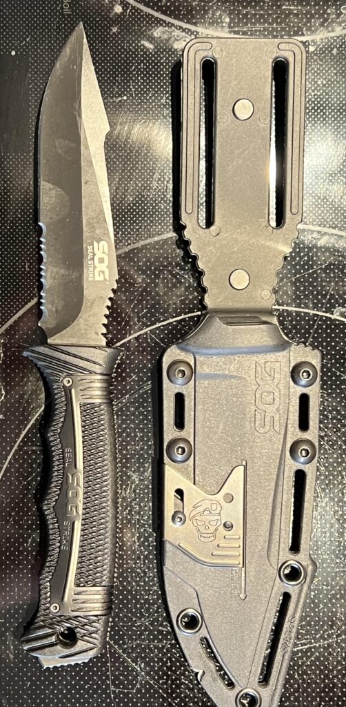 happy to show off my newest addition - SOG Seal Strike Fixed Blade, 4.875”, SS1003