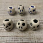 Sweet Porcelain skull lanyard beads