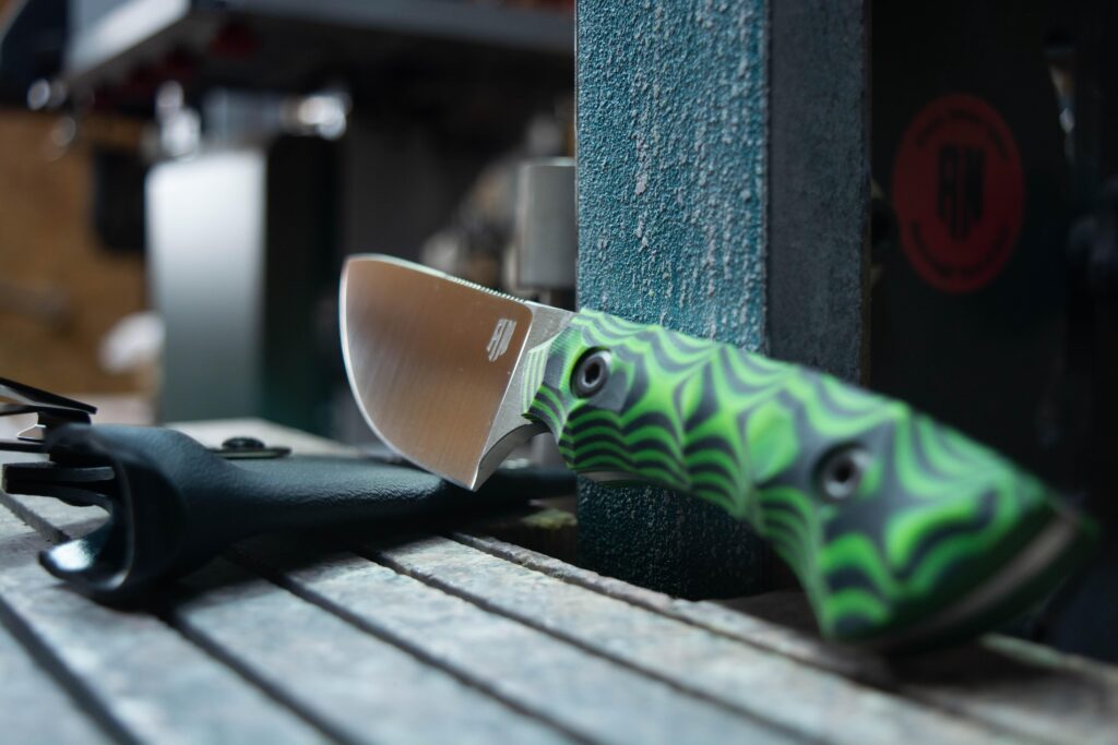 One green caterpillar made in my workshop