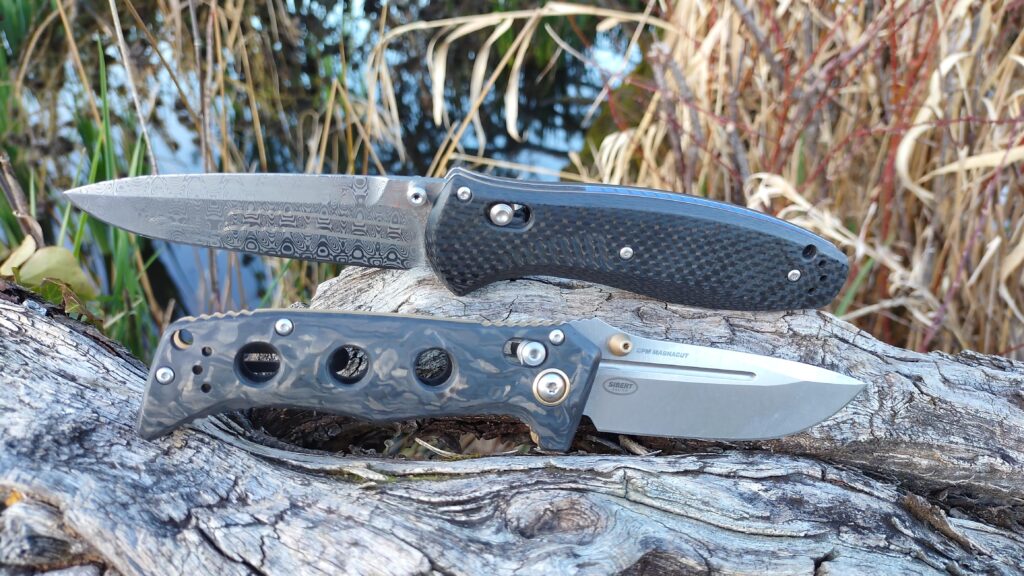 Barrage with hand polished mirrored Damasteel & mini Adamas