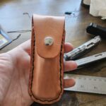 The RealeatheR Crafts large knife pouch makes a perfect holster for the Arkfeld Pro or similar sized lights. For anyone that has an interest in making their own it's a perfect kit.