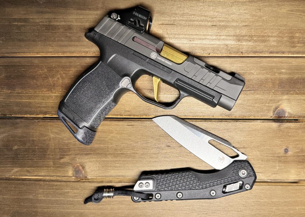 Microtech MSI and a friend. (OC)