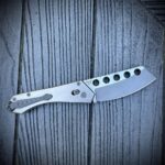 Just finished up this new Cleaver folder in Titanium and Z-Wear, running on bearings….