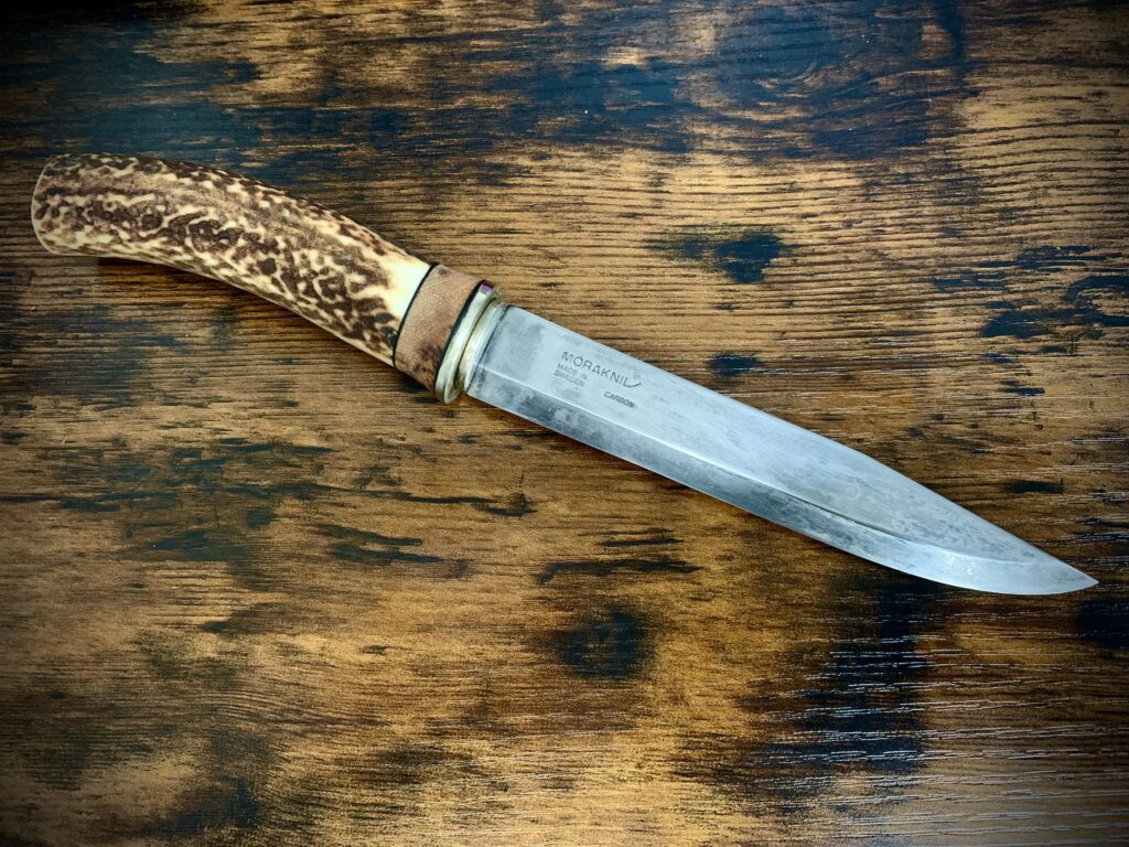 Homemade knife with 150mm Mora Classic blade.