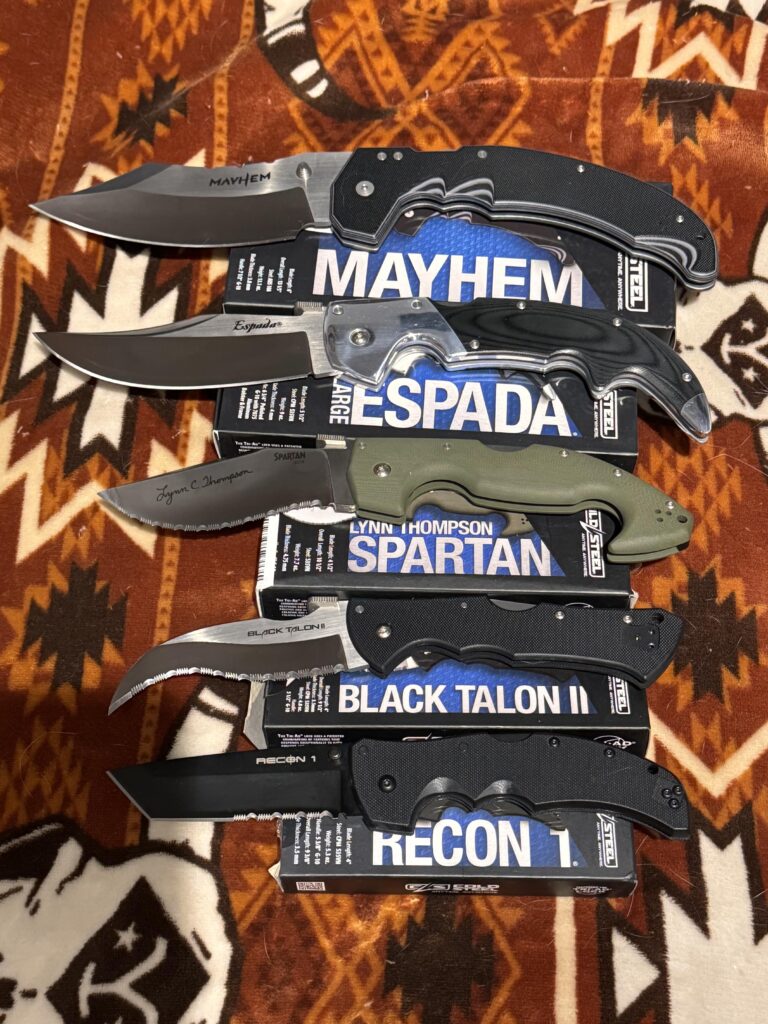 I went down the cold steel rabbit hole 🤷🏻‍♀️ I settled for the large Espada instead of the XL lol still looks huge in my tiny hand 🤚 I have my eye on a few more!