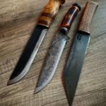 3 forged beauties made by Riipi Puukko, VojkoArt and Hellize