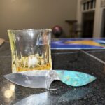 Bought my first handmade knife today, a 15 year old who has only been forging for about a year made this and I just had to support him. I love it.