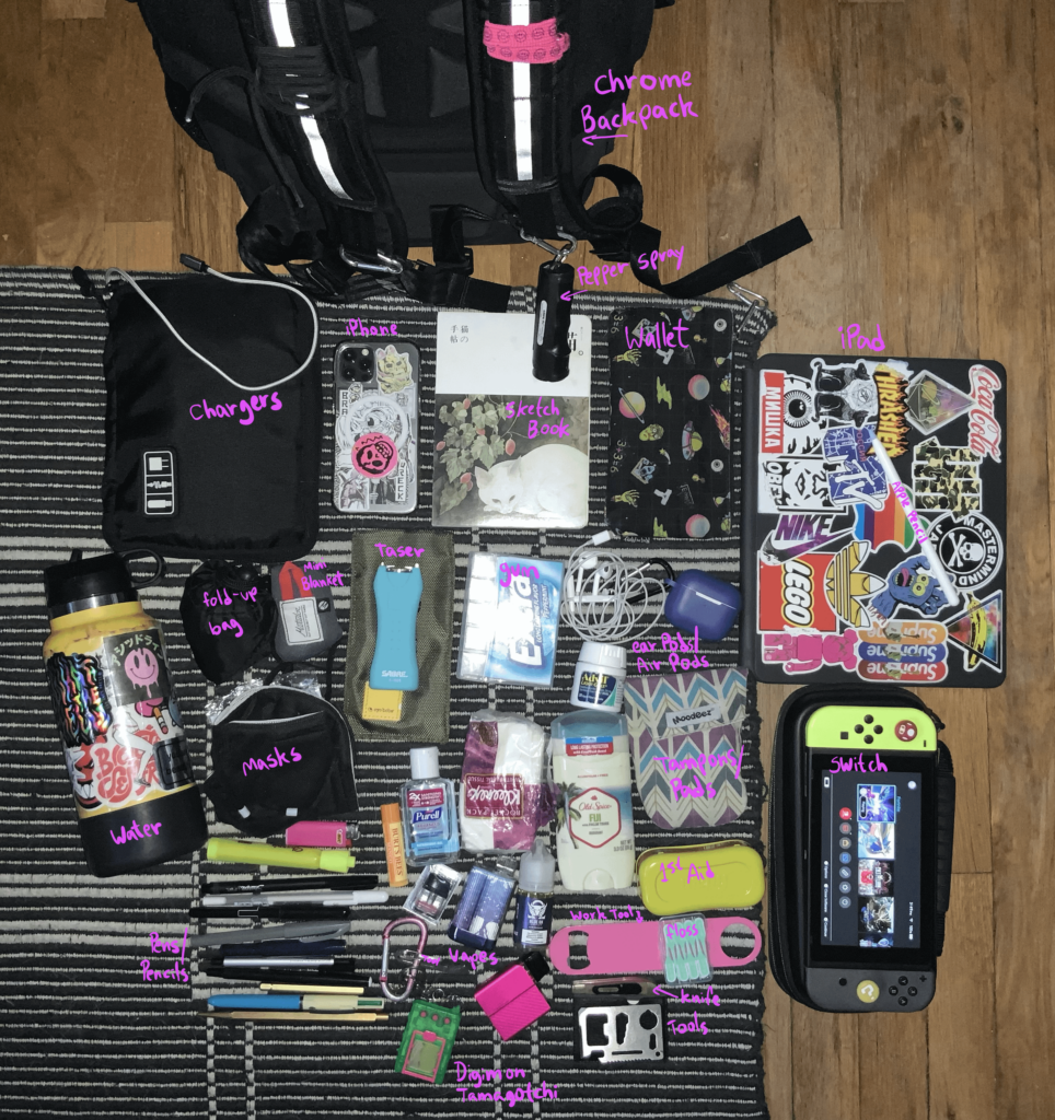 Here are all my things I need with me at all times :)