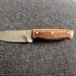 My very first attempt at putting a handle on a knife blank😁