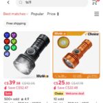 Two Wurkkos options in AliExpress store