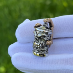 "Graffiti" knife lanyard bead.