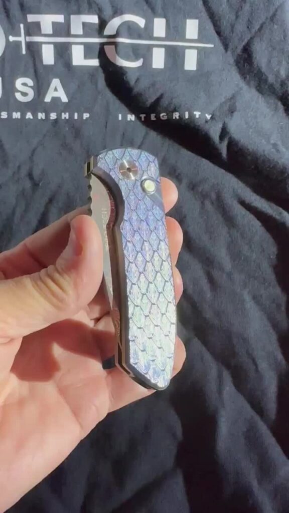 ProTech SBR Titanium Damascus