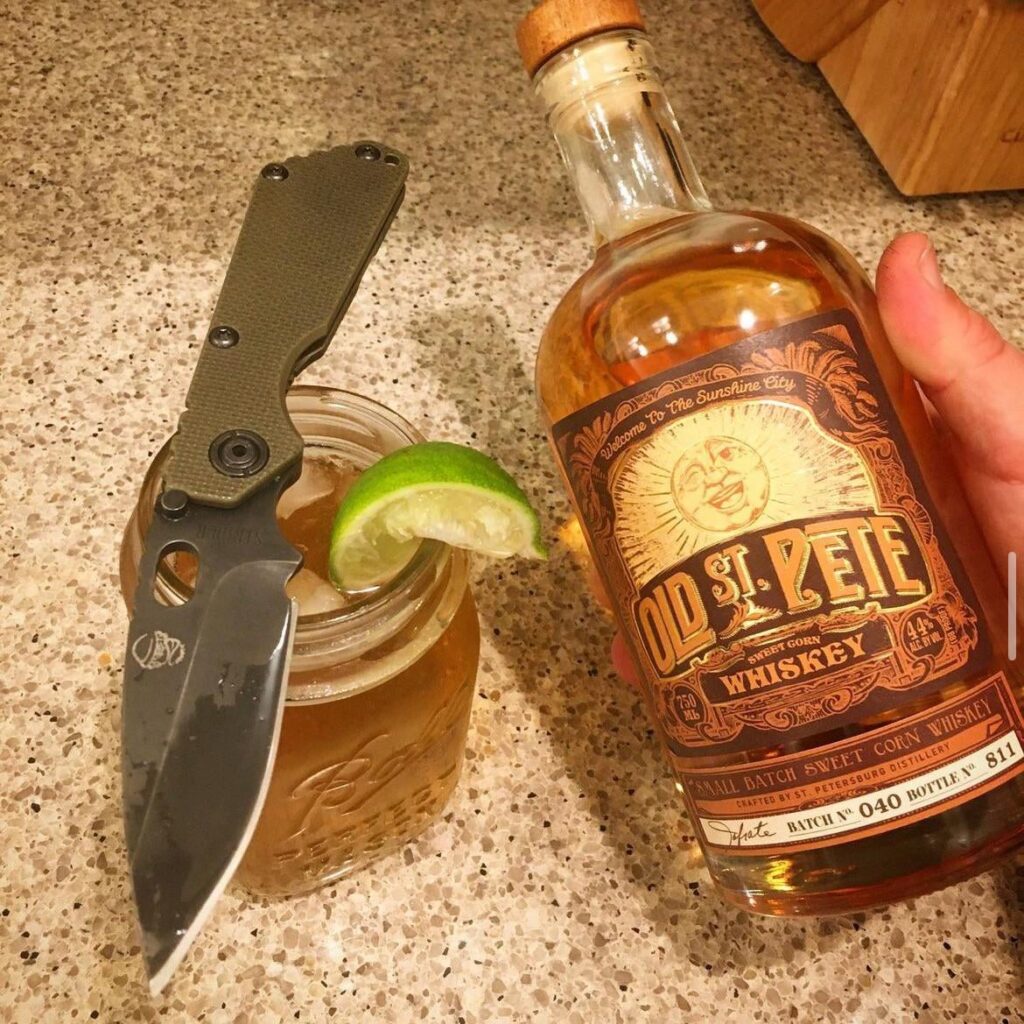Little Monkey Edge and locally made whiskey 👍