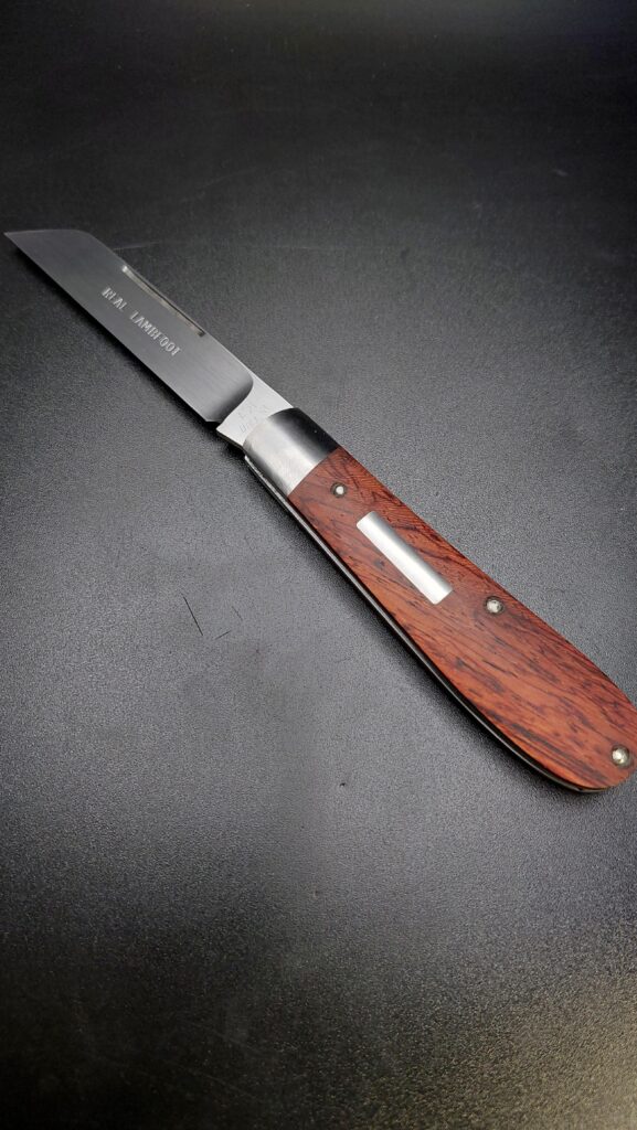 Custom( I am the maker) A2 Slipjoint Real Lambfoot pattern (Samsung cell phone)