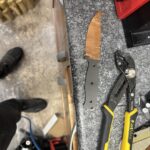 My very first attempt at putting a new handle on a knife blank.