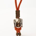 Beaded knife lanyard.