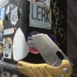 brass Kizer Sheepdog on a rainy day