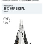 The Leatherman signal is on sale on leatherman's website