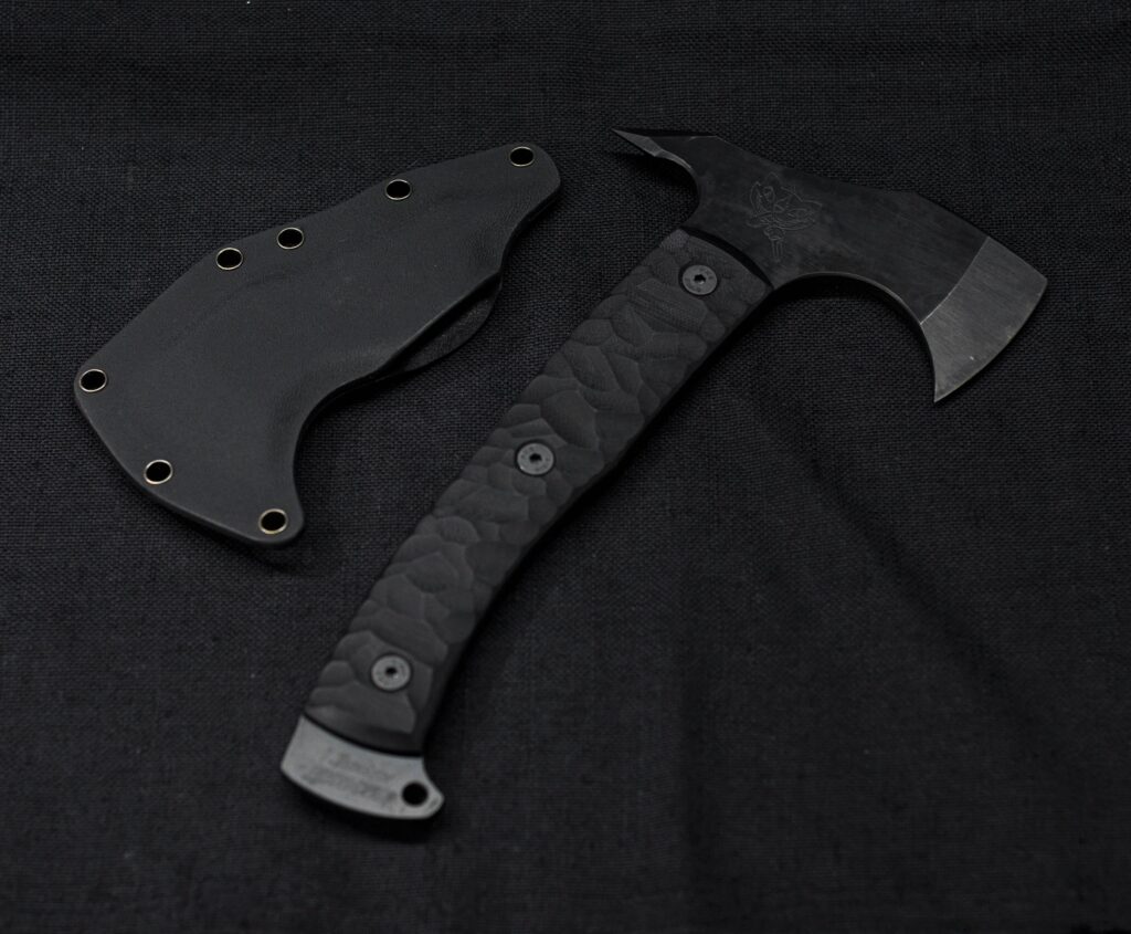 You like murdered out tomahawks? Here's one I just made. 80CrV2 with G10