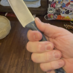 This is the first knife I have ever made and it is the most comfortable one I have ever held