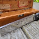 Bought this today. 8" overall 6" blade, very thick. 90+ yrs old surgical knife of some kind.