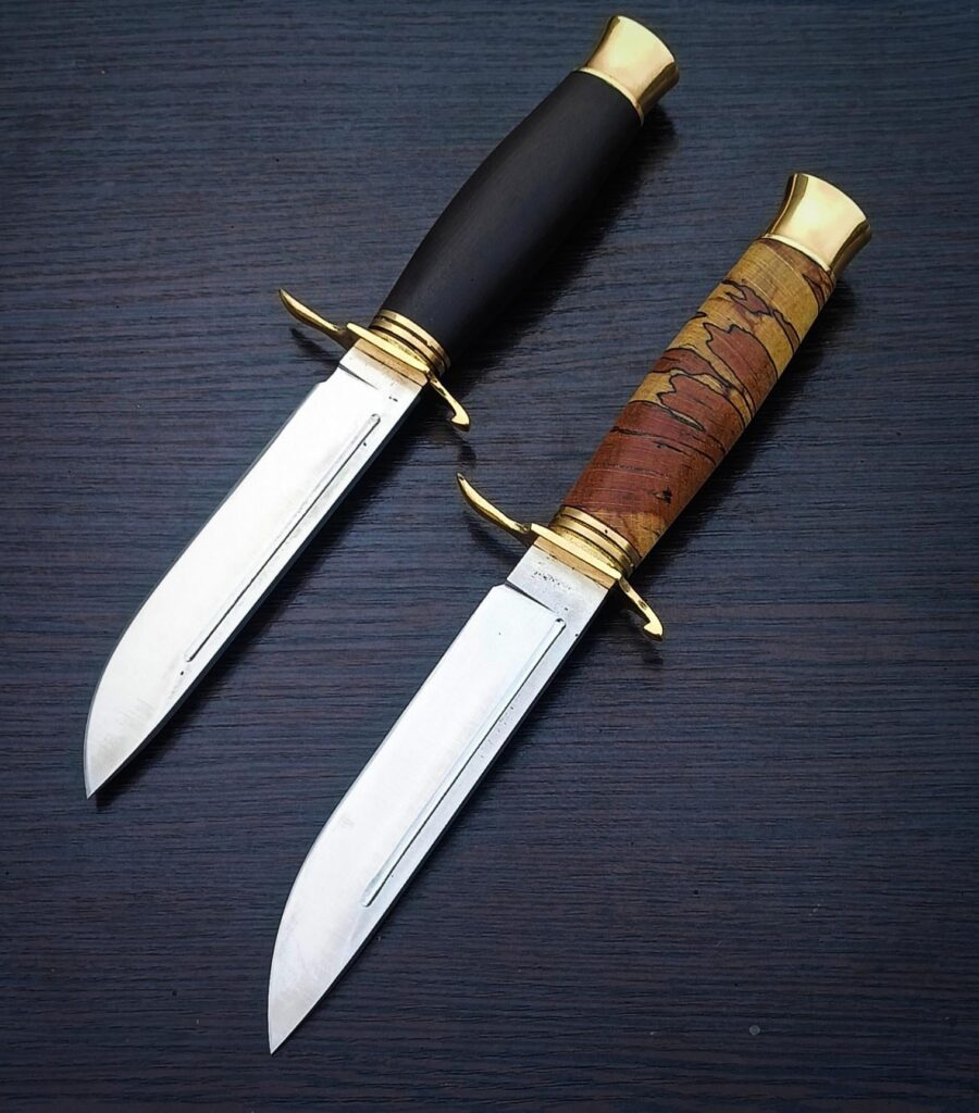 Some finka knives I made earlier. Made out of H12MF steel, 60 hrc. I really love this design. What do you think?