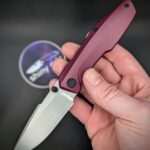 Null Raiden finished in a satin Black Cherry Cerakote with black Cerakoted hardware.