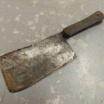 I restored this 100+ year old cleaver after it being on a roof for 15 years. What do you guys think?