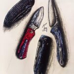 Civivi pintail, civivi baby banter, vosteed raccoon, and cjrb feldspar.