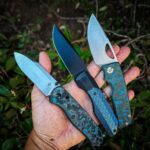 Lick these knives, they should taste like blueberries. If you taste almonds, you might have cyanide poisoning. You should see a doctor.