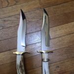 NKD: RDW 8" Sub-Hilt fighting knife, and RDW 8" Bowie knife. Both beautiful knives, custom and one of a kind. Also, further continuing the tradition with someone dear to me that is now gone.